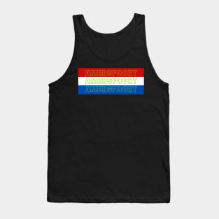 Amersfoort City in Netherlands Flag Color Stripes Tank Top